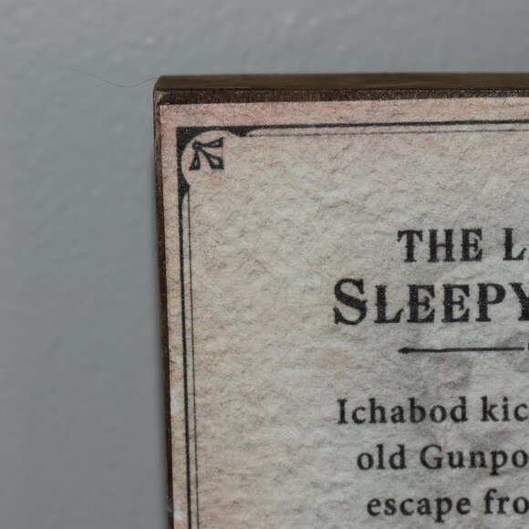 The Legend Of Sleepy Hollow Headless Horseman Quote Plaque Sign Gothic Decor - Picture 7 of 11